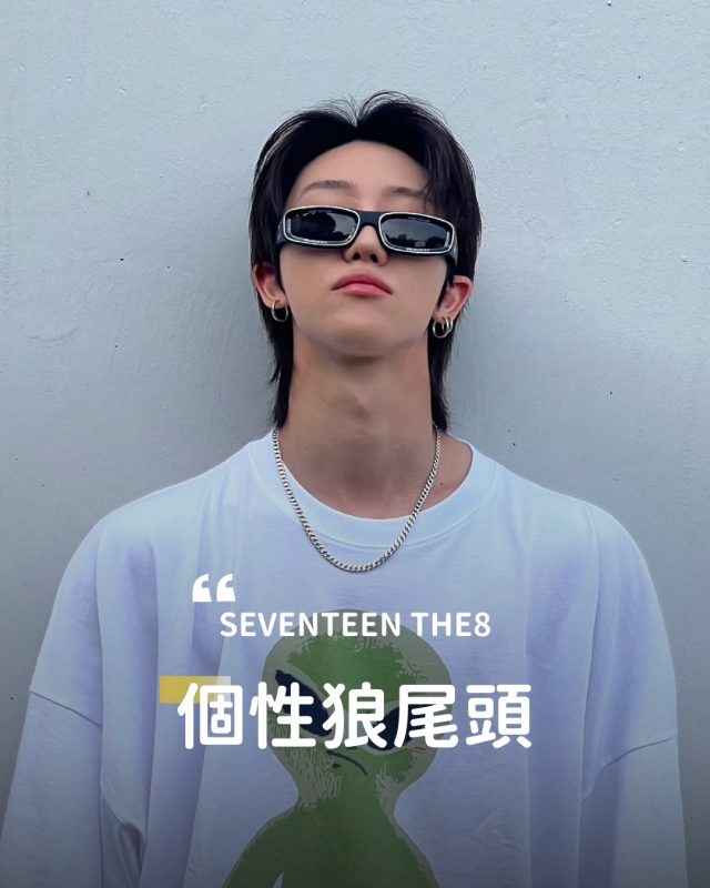 2024男生熱門中長髮推薦：SEVENTEEN THE8 個性狼尾頭